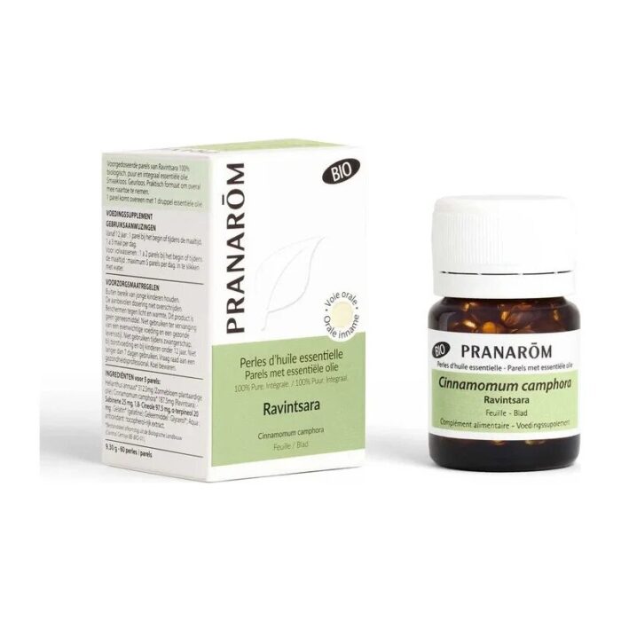 Kapsułki Ravintsara / Cinnamomum camphora kapsułki 60szt. PRANARÔM BIO suplement diety - obrazek 1