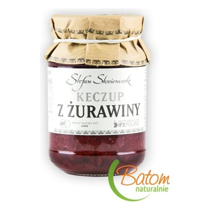Keczup z żurawiny 200g SKWIERAWSKI - obrazek 1