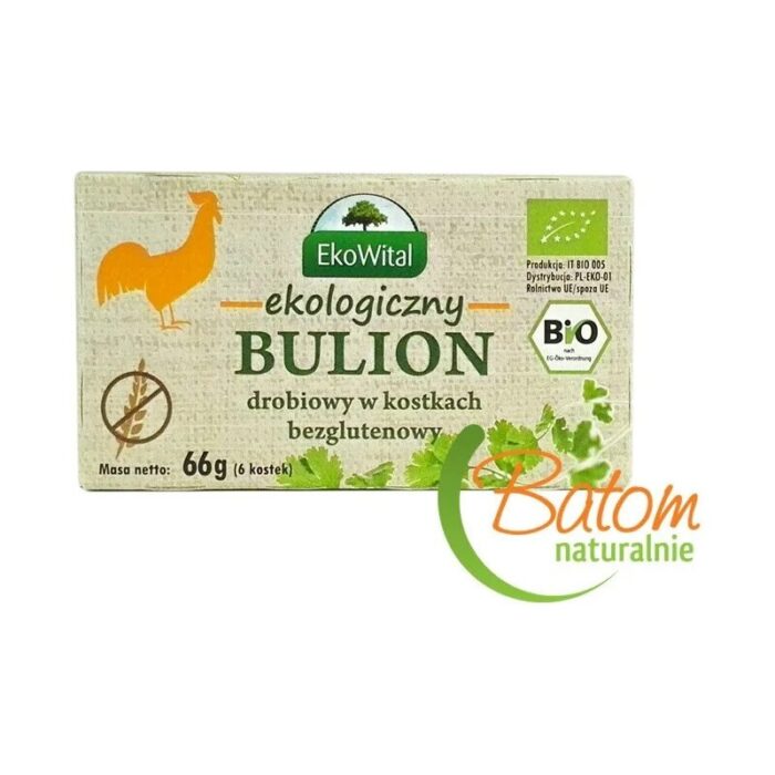 kostki-rosolowe-bulion-drobiowy-bezglutenowy-6-sztukekowitalbio-2.jpg Kostki rosołowe / Bulion drobiowy bezglutenowy 6 sztuk EKOWITAL BIO - obrazek 1