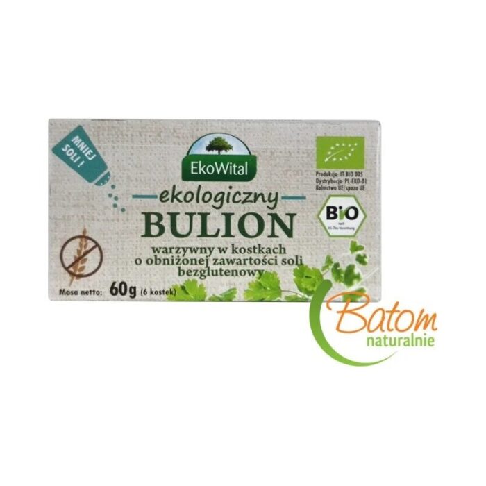 kostki-rosolowe-bulion-warzywny-o-obnizonej-zawartosci-soli-bezglutenowy-6-sztukekowitalbio-2.jpg Kostki rosołowe / Bulion warzywny o obniżonej zawartości soli bezglutenowy 6 sztuk EKOWITAL BIO - obrazek 1