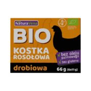 BULION - KOSTKI DROBIOWE BEZGLUTENOWE BIO (6 x 11 g) 66 g - NATURAVENA - obrazek 2