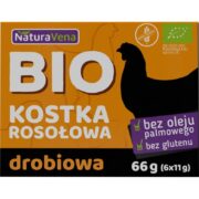 BULION - KOSTKI DROBIOWE BEZGLUTENOWE BIO (6 x 11 g) 66 g - NATURAVENA