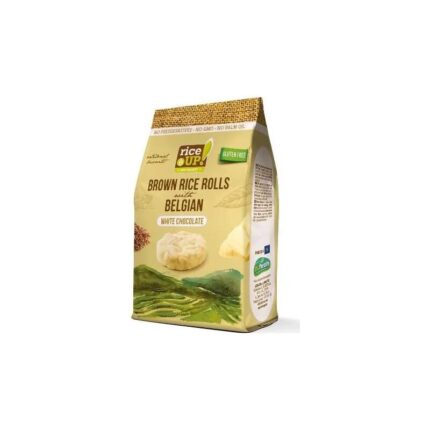 Krążki wafle ryżowe w białej czekoladzie belgijskiej 50g RICE UP