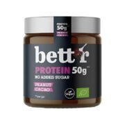 Krem z orzechów arachidowych z kakao bez cukru 250g BETTR BIO