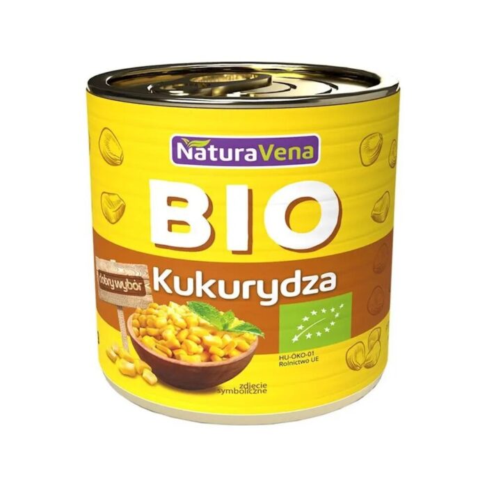 Kukurydza konserwowa puszka 340g NATURAVENA BIO - obrazek 2