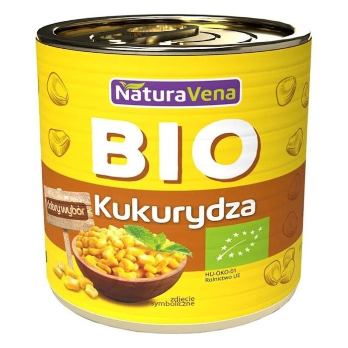 Kukurydza konserwowa puszka 340g NATURAVENA BIO - obrazek 1