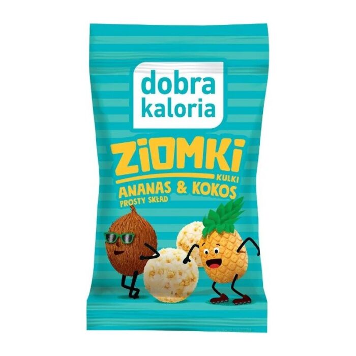 kulki-ziomki-d-kaloria-ananas-kokos-24g-ek-2.jpg Przekąska kokosowa Ziomki z ananasem 24g DOBRA KALORIA - obrazek 1