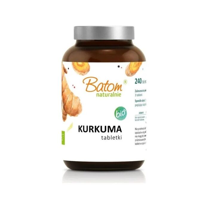kurkuma-tabletki-500mg-batom-120g-sloik-bio-btbs-2.jpg Kurkuma 500mg tabletki 240szt. BATOM BIO - obrazek 1