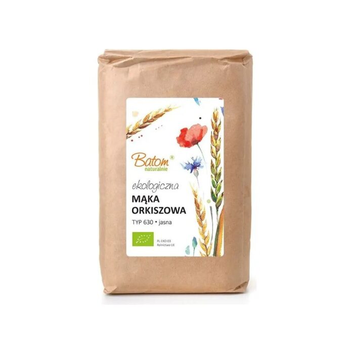 Mąka orkiszowa TYP 630 jasna 1kg BATOM BIO - obrazek 2