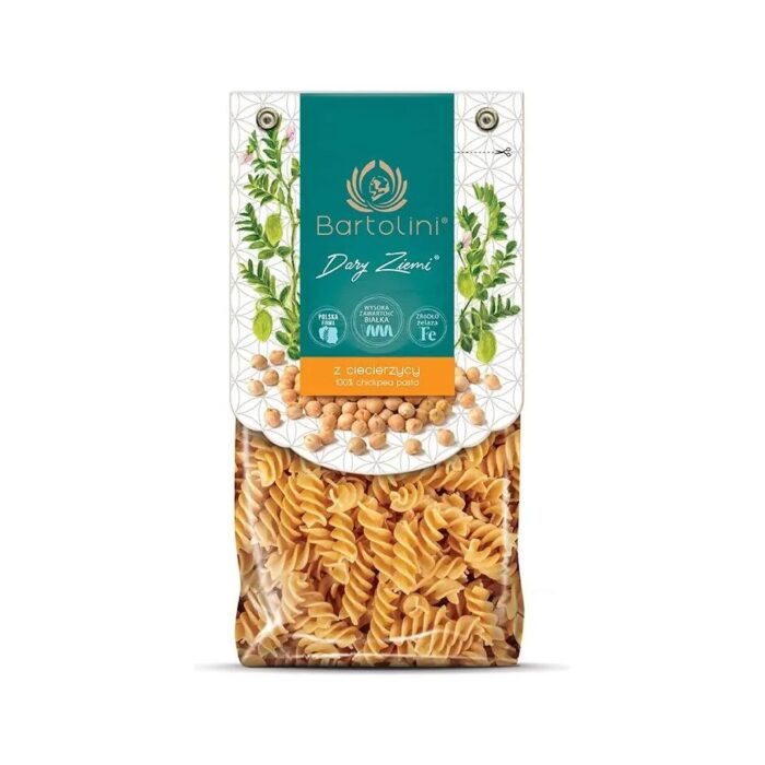 Makaron z ciecierzycy świderki 250g BARTOLINI - obrazek 2