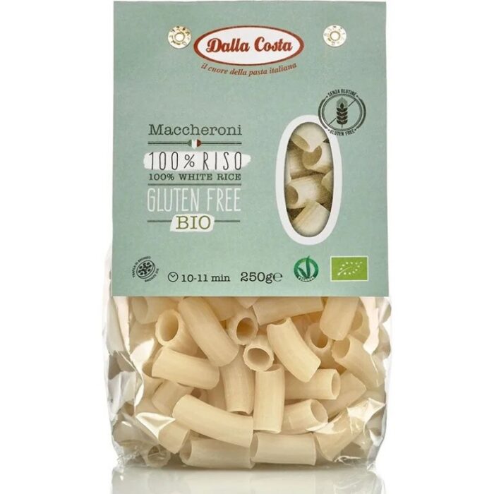 makaron-dalla-costa-ryzowy-maccheroni-bezglut-250g-bio-bp-2.jpg MAKARON (RYŻOWY) MACCHERONI BEZGLUTENOWY BIO 250 g - DALLA COSTA - obrazek 1