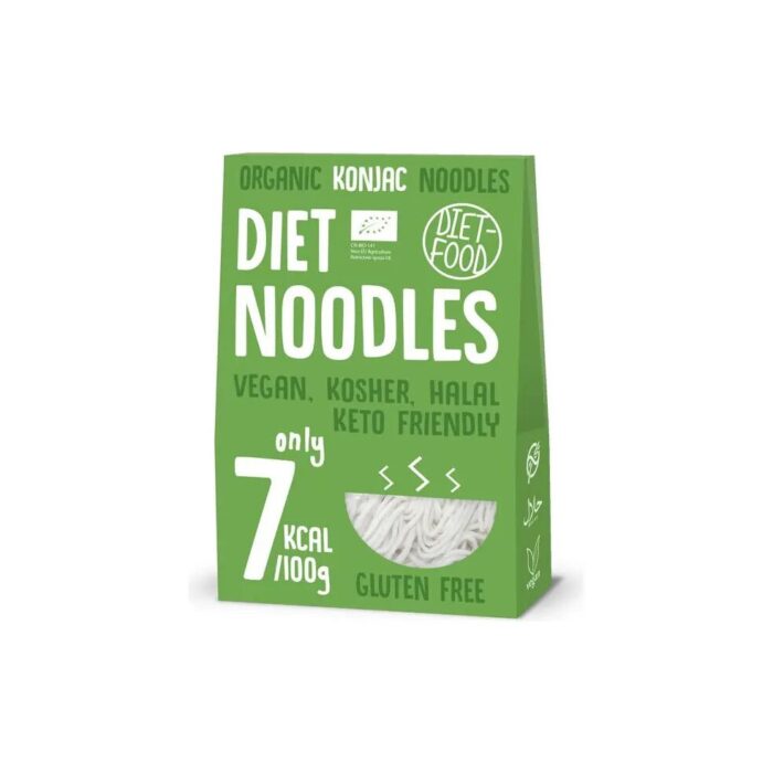 MAKARON (KONJAC) NOODLE BEZGLUTENOWY BIO 385 g (300 g) - DIET-FOOD - obrazek 2