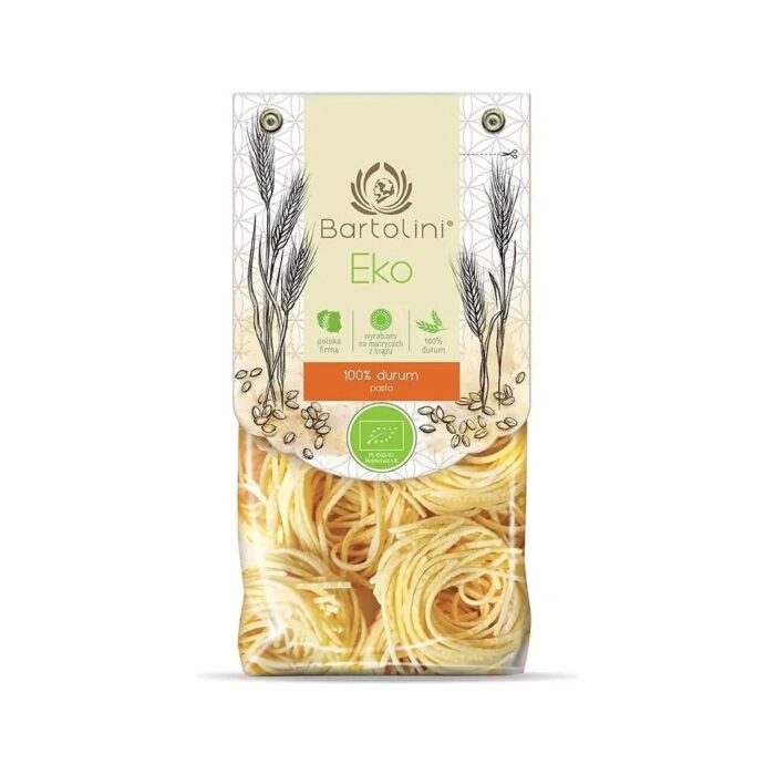 MAKARON (SEMOLINOWY) GNIAZDA SPAGHETTI A'LA CHITARRA BIO 250 g - BARTOLINI - obrazek 2