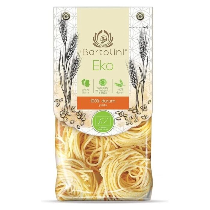 makaron-durum-bartolini-spaghetti-chitarra-250g-bio-ta-2.jpg MAKARON (SEMOLINOWY) GNIAZDA SPAGHETTI A'LA CHITARRA BIO 250 g - BARTOLINI - obrazek 1