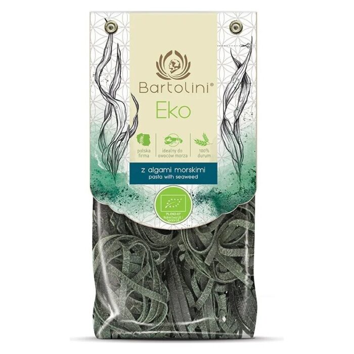 Makaron pszenny durum tagliatelle / Algi morskie 250g BARTOLINI BIO - obrazek 1
