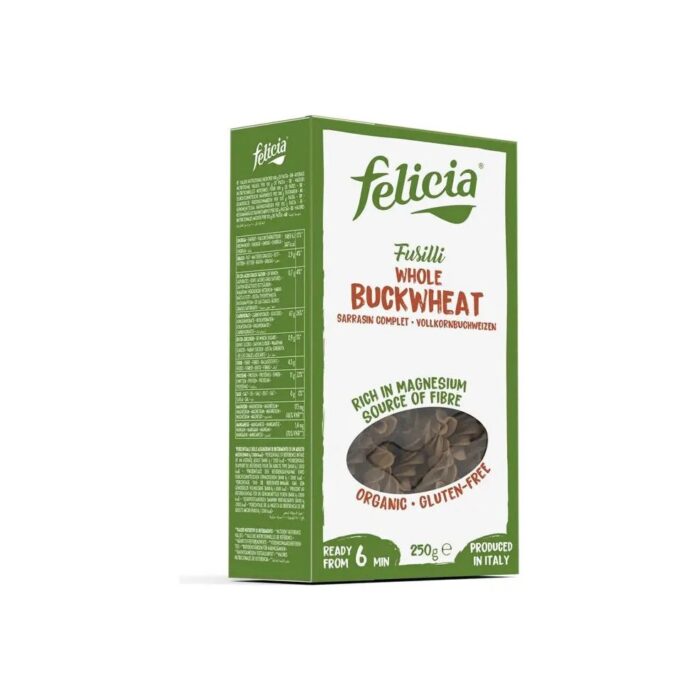 Makaron gryczany fusilli świderki bezglutenowy 250g FELICIA BIO - obrazek 2