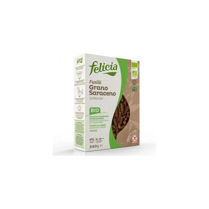 Makaron gryczany fusilli  świderki bezglutenowy 340g FELICIA BIO - obrazek 2