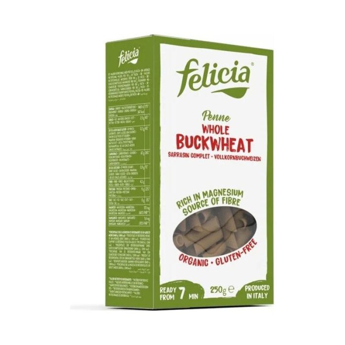 Makaron gryczany penne rurki bezglutenowy 250g FELICIA BIO - obrazek 1