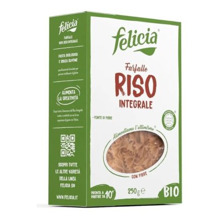 Makaron ryżowy farfalle kokardki bezglutenowy 250g FELICIA BIO