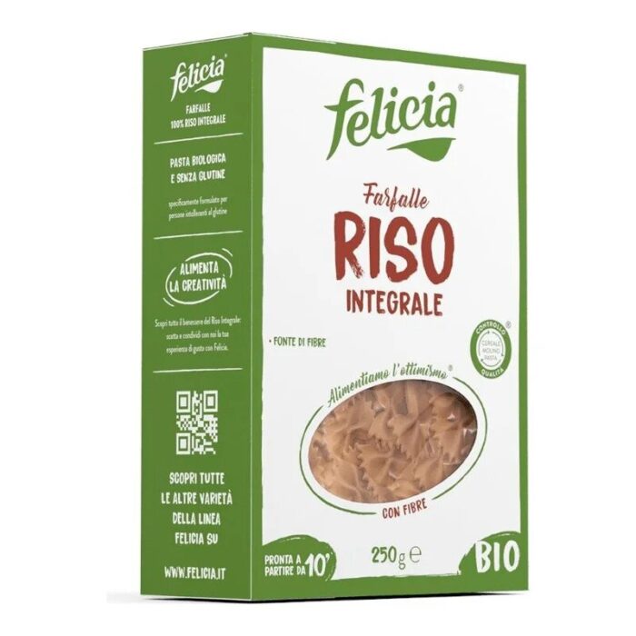 Makaron ryżowy farfalle kokardki bezglutenowy 250g FELICIA BIO - obrazek 1