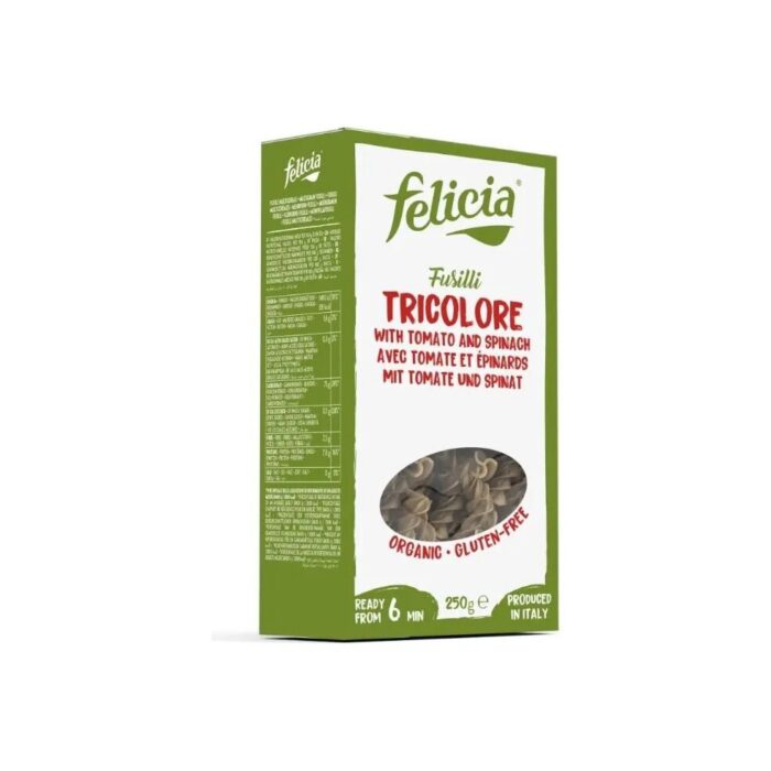 Makaron ryżowy Tricolore fusilli świderki 250g FELICIA BIO - obrazek 2