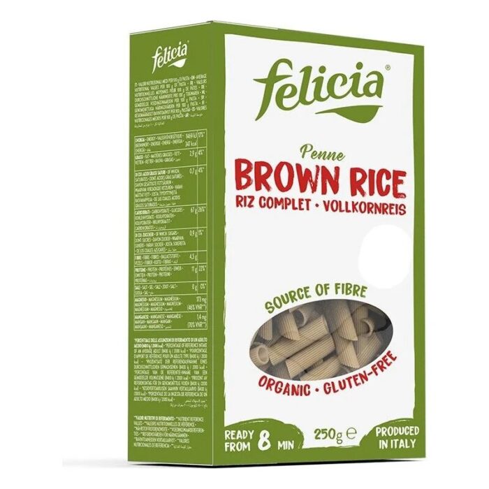 Makaron ryżowy penne rurki bezglutenowy 250g FELICIA BIO - obrazek 1