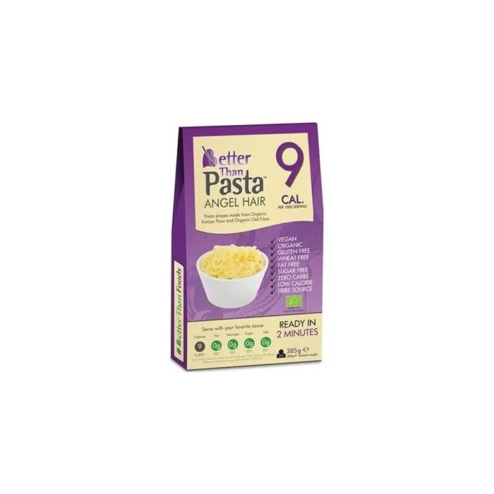 MAKARON (KONJAC) ANGEL HAIR BEZGLUTENOWY BIO 385 g (300 g) - BETTER THAN FOODS - obrazek 2
