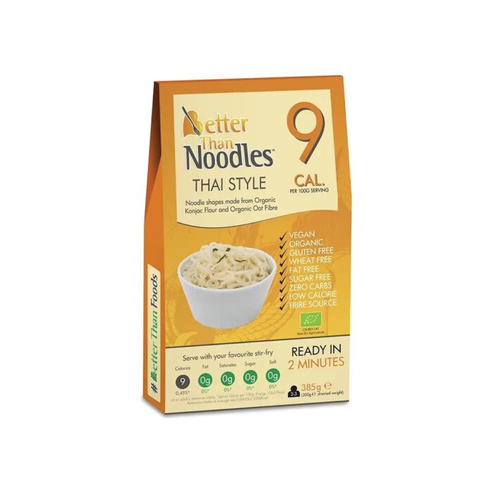 MAKARON (KONJAC) THAI STYLE BEZGLUTENOWY BIO 385 g (300 g) - BETTER THAN FOODS - obrazek 2