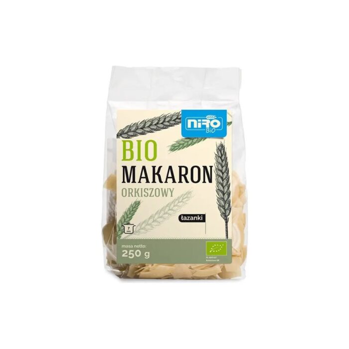 MAKARON (ORKISZOWY) ŁAZANKI BIO 250 g - NIRO - obrazek 2