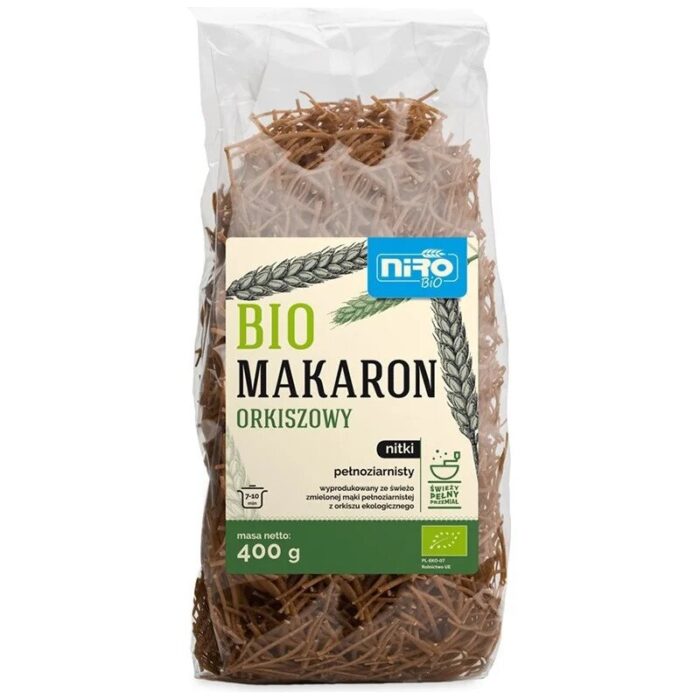 MAKARON (ORKISZOWY RAZOWY) NITKI BIO 400 g - NIRO - obrazek 1