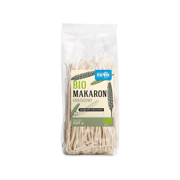 MAKARON (ORKISZOWY) SPAGHETTI LUKSUSOWY BIO 250 g - NIRO - obrazek 2