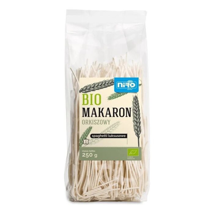 makaron-orkiszowy-spaghetti-luksusowe-250gnirobio-2.jpg MAKARON (ORKISZOWY) SPAGHETTI LUKSUSOWY BIO 250 g - NIRO - obrazek 1
