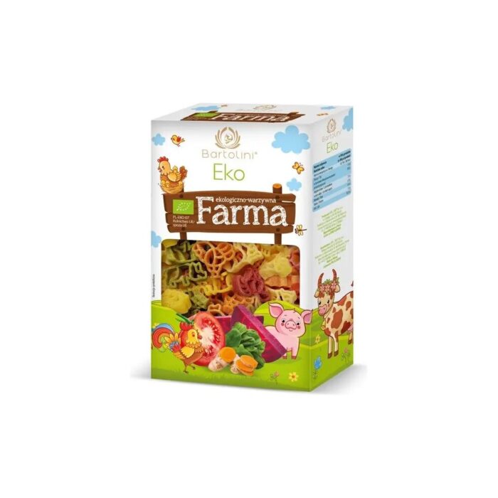 MAKARON (SEMOLINOWY Z SUSZONYMI WARZYWAMI) DLA DZIECI FARMA BIO 250 g - BARTOLINI - obrazek 2