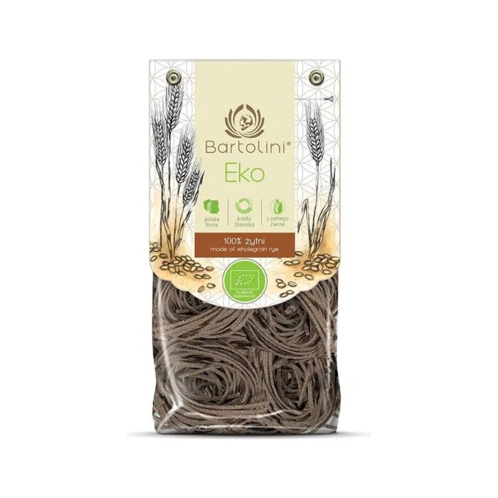 Makaron żytni razowy gniazda / tagliatelle 250g BARTOLINI BIO - obrazek 2