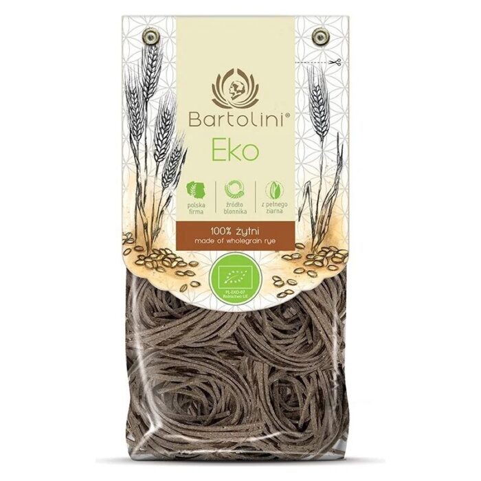 Makaron żytni razowy gniazda / tagliatelle 250g BARTOLINI BIO - obrazek 1