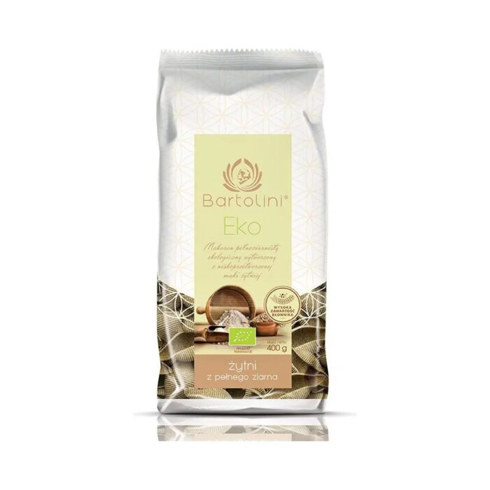 Makaron żytni razowy muszle 400g BARTOLINI BIO - obrazek 2