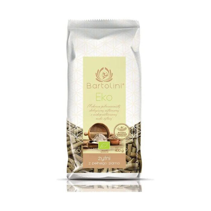 Makaron żytni razowy rurki 400g BARTOLINI BIO - obrazek 2