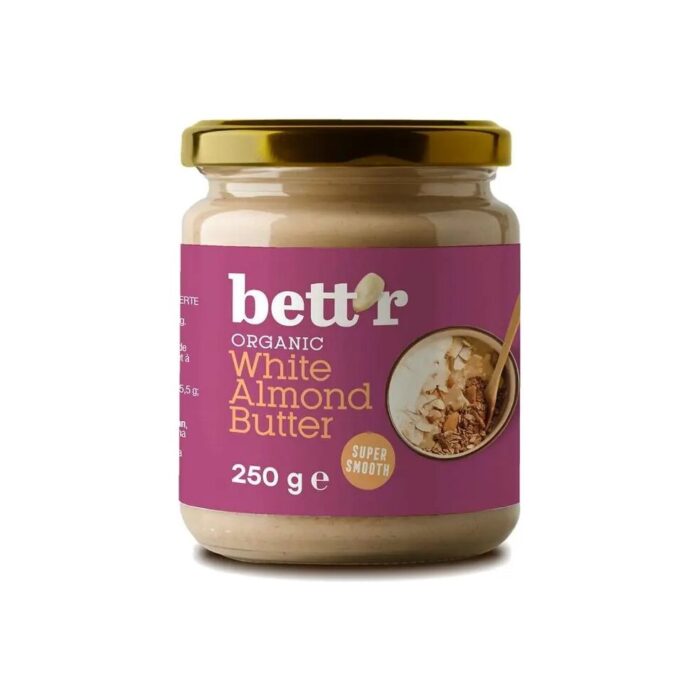 Masło migdałowe białe 100% 250g BETTR BIO - obrazek 2