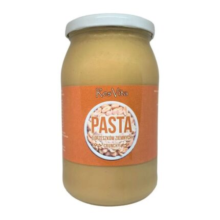 Masło orzechowe crunchy arachidowe 100% 900g RESVITA