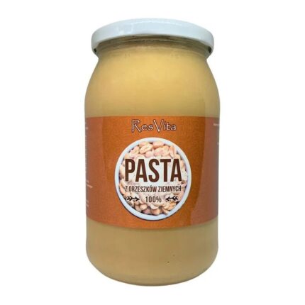 Masło orzechowe arachidowe 100% 900g RESVITA