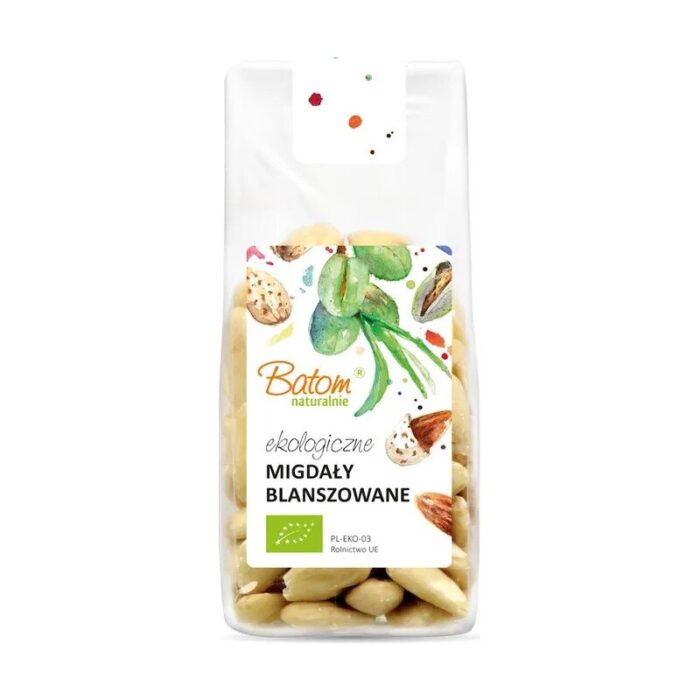 migdaly-blanszowane-125gbatombio-2.jpg Migdały blanszowane 125g BATOM BIO - obrazek 1