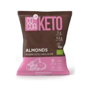 MIGDAŁY W CZEKOLADZIE KETO Z OLEJEM MCT BEZ DODATKU CUKRÓW BEZGLUTENOWE BIO 70 g - COCOA