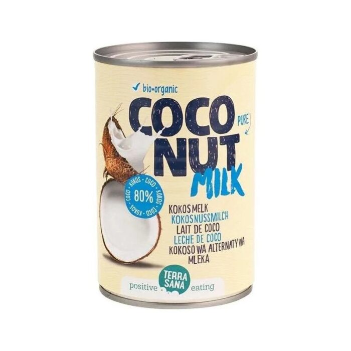 COCONUT MILK - NAPÓJ KOKOSOWY BEZ GUMY GUAR (22 % TŁUSZCZU) BIO 400 ml - TERRASANA - obrazek 1
