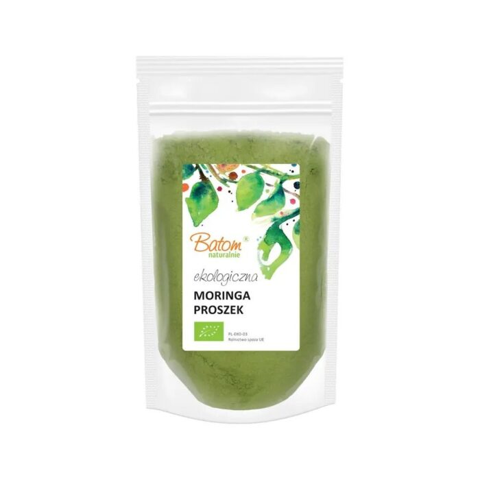 Moringa proszek 100g BATOM BIO - obrazek 2