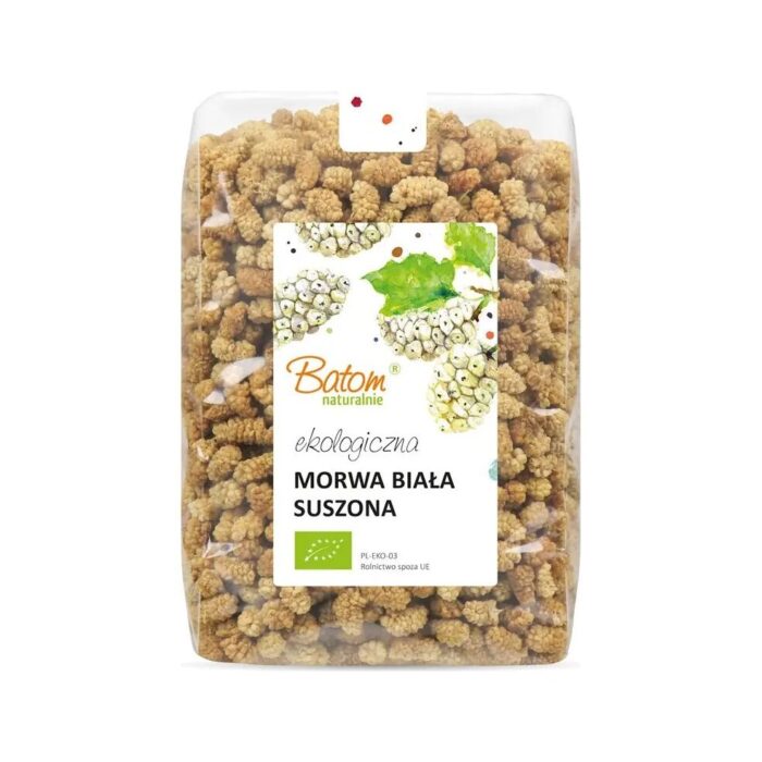 Morwa biała suszona 1kg BATOM BIO - obrazek 2