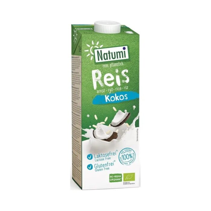 NAPÓJ RYŻOWO - KOKOSOWY BEZ DODATKU CUKRÓW BEZGLUTENOWY BIO 1 L - NATUMI - obrazek 2