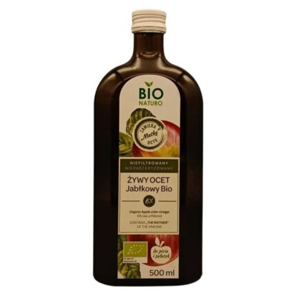 Ocet jabłkowy ŻYWY 500ml BIONATURO BIO