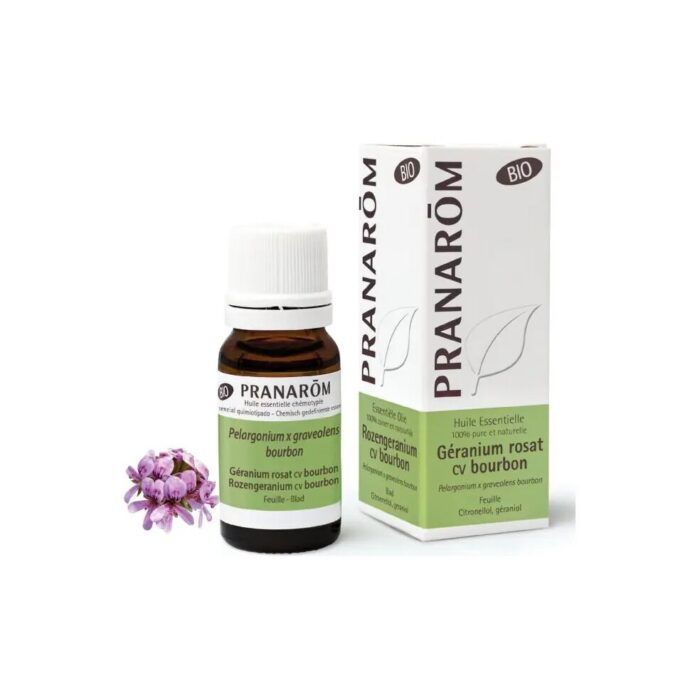 Olejek eteryczny geraniowy Geranium Bourbon Pelargonium x graveolens bourbon 10ml PRANARÔM BIO - obrazek 2