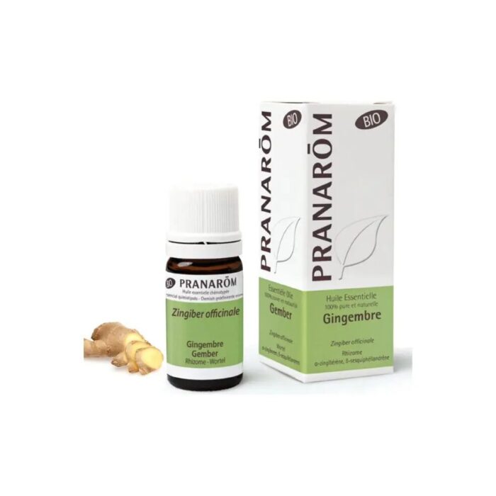 Olejek eteryczny imbirowy Imbir Zingiber officinale 5ml PRANARÔM BIO - obrazek 2