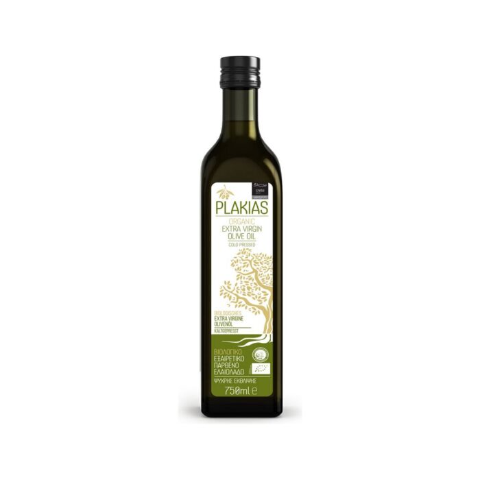 Oliwa z oliwek extra virgin Grecja Kreta 750ml PLAKIAS BIO - obrazek 2